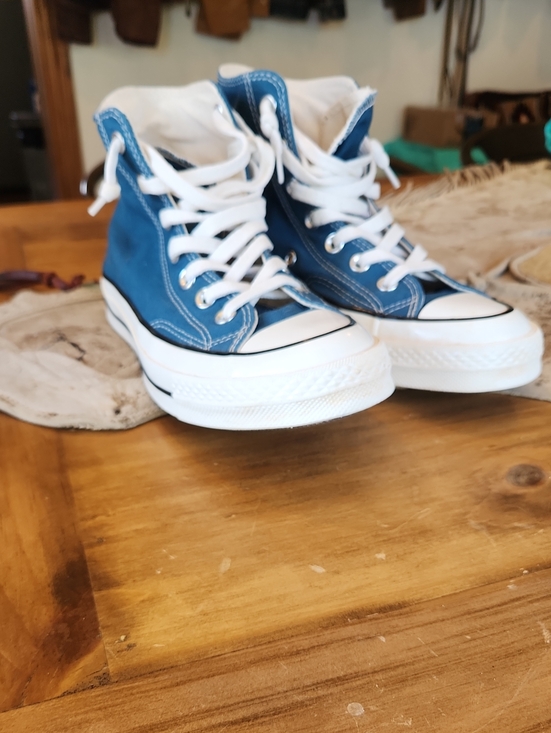 Converse Shoes - Converse High-Top Sneakers in Teal and White